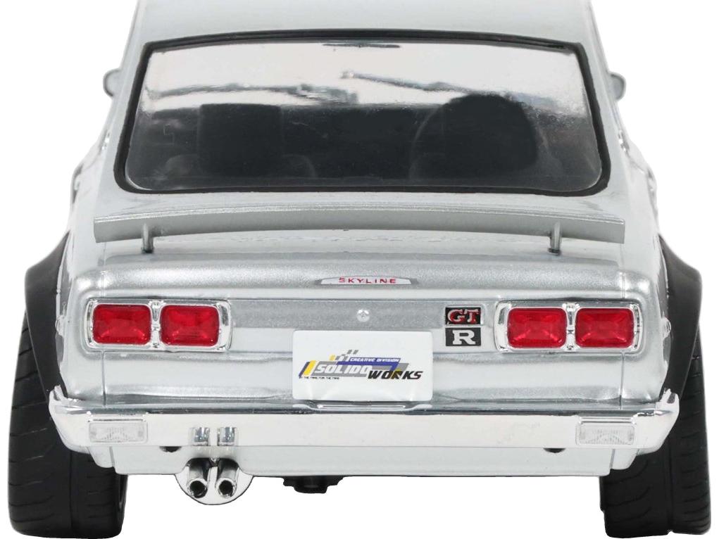 Nissan Skyline 2000 GT-R (KPGC10) Hakosuka Silver 1970 1:18 Scale Diecast Car – Solido-Solido-Diecast Model Centre