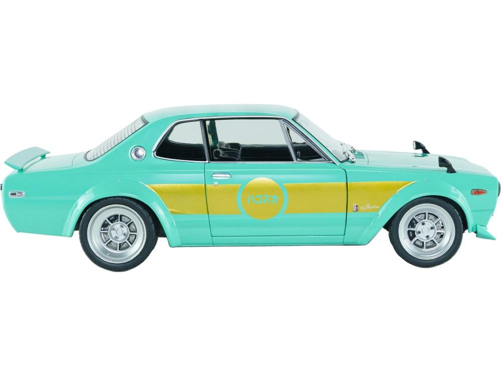 Nissan Skyline 2000 GT-R (KPGC10) Hakosuka Solido Works Mint Green 1970 1:18 Scale Diecast Car – Solido-Solido-Diecast Model Centre