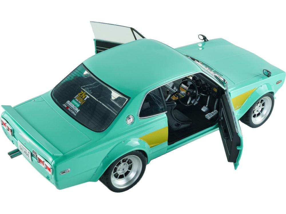 Nissan Skyline 2000 GT-R (KPGC10) Hakosuka Solido Works Mint Green 1970 1:18 Scale Diecast Car – Solido-Solido-Diecast Model Centre