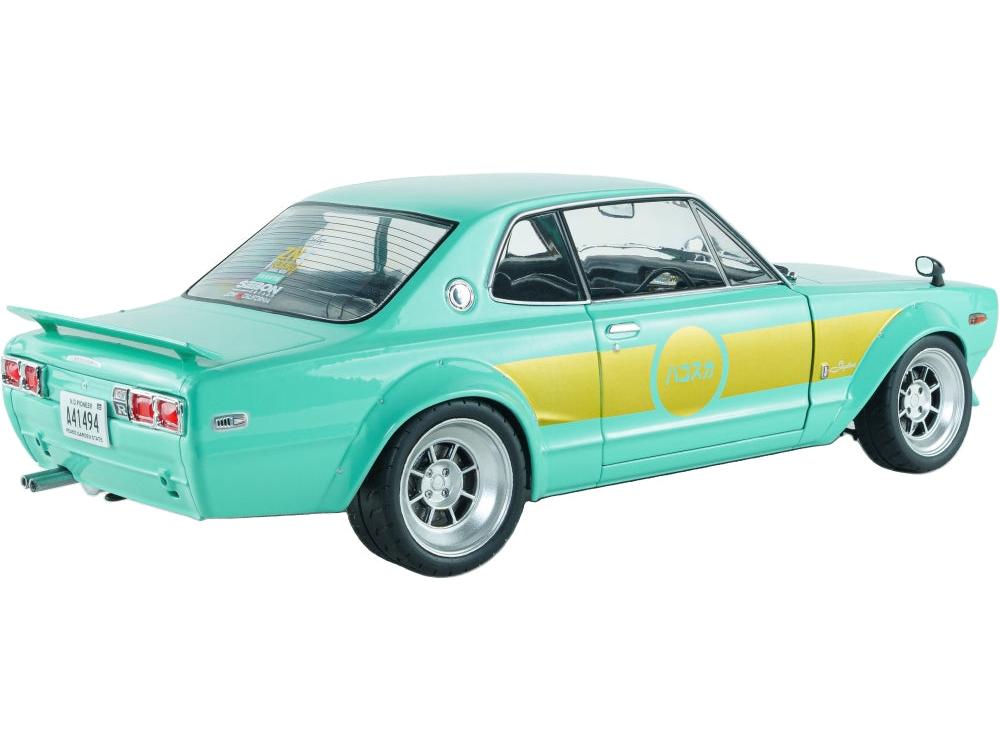 Nissan Skyline 2000 GT-R (KPGC10) Hakosuka Solido Works Mint Green 1970 1:18 Scale Diecast Car – Solido-Solido-Diecast Model Centre