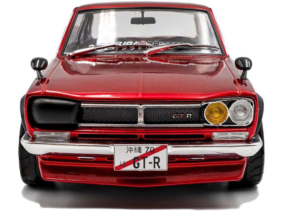 Nissan Skyline (C10) Hakosuka Solido Works Red Metallic 1970 1:18 Scale Solido Diecast Model Car-Solido-Diecast Model Centre