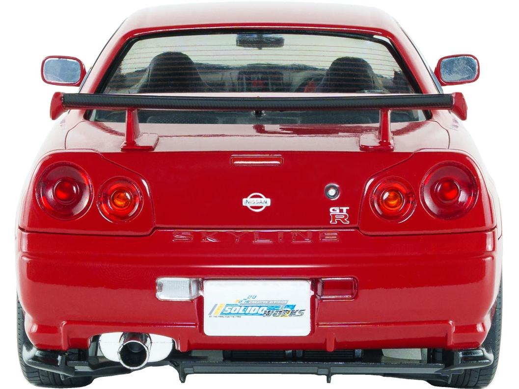 Nissan Skyline GT-R (BNR34) w/NISMO Parts Red 1999 1:18 Scale Diecast Car – Solido-Solido-Diecast Model Centre