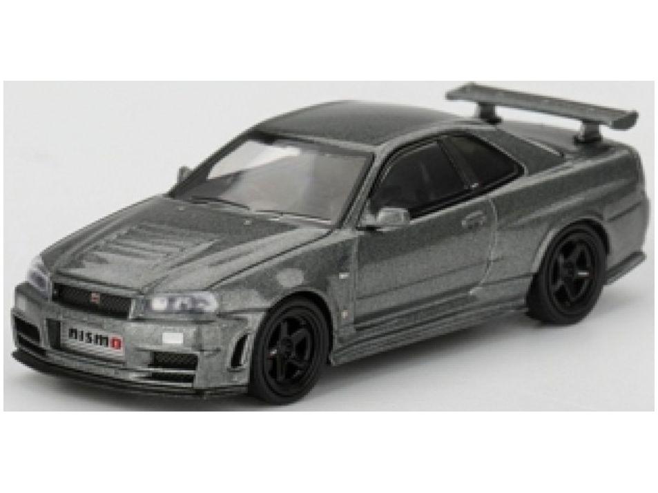Nissan Skyline GT-R Dark Metal Grey (NISMO BNR34 CRS Version) (RHD) 1:64 Scale Diecast Model Car – MINI GT-MINI GT-Diecast Model Centre