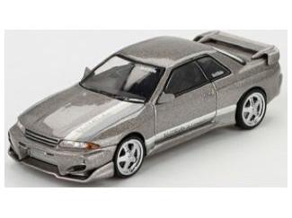 Nissan Skyline GT-R (R32) C-I Veilside Combat Grey (RHD) 1:64 Scale MINI GT Diecast Model-MINI GT-Diecast Model Centre