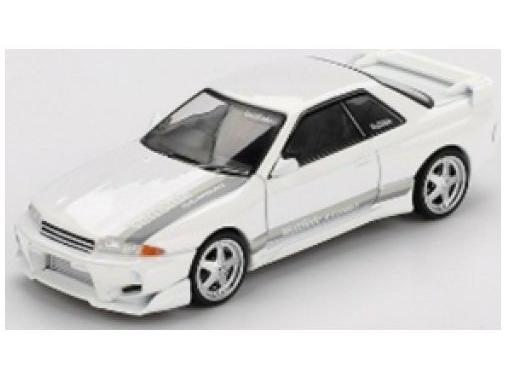 Nissan Skyline GT-R (R32) Veilside Combat C-I White (RHD) 1:64 Scale MINI GT Diecast Model Car