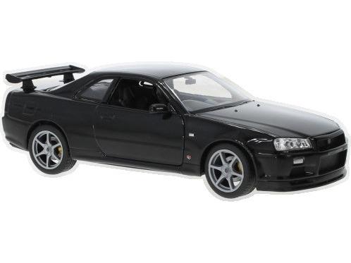 Nissan Skyline GT-R (R34) Black 1:24 Scale Diecast Car – Welly-Welly-Diecast Model Centre