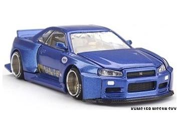 Nissan Skyline GT-R (R34) Kaido Works (V2 Aero) Shinjuku V2 1:64 Scale MINI GT Diecast Model-MINI GT-Diecast Model Centre