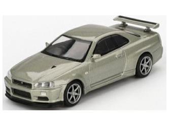 Nissan Skyline GT-R (R34) V-SPEC II Nurmillenium Jade 1:64 Scale MINI GT Diecast Model (Blister Packaging)-MINI GT-Diecast Model Centre