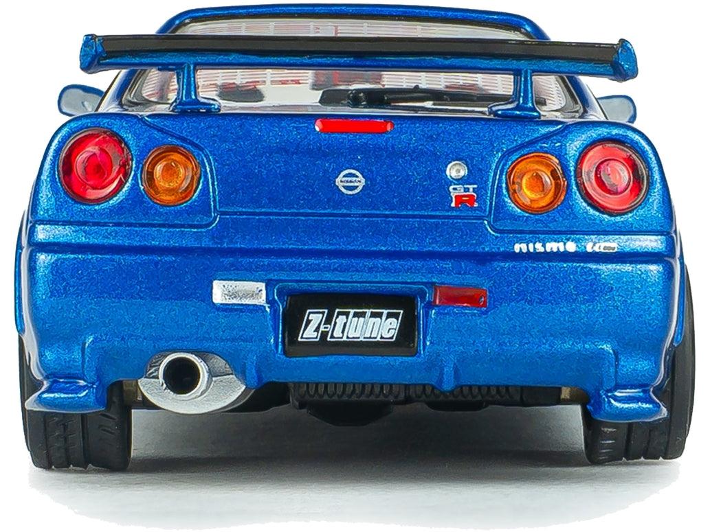 Nissan Skyline GT-R (R34) ZTune Bayside Blue 1998 1:43 Scale Diecast Model Car – Solido-Solido-Diecast Model Centre