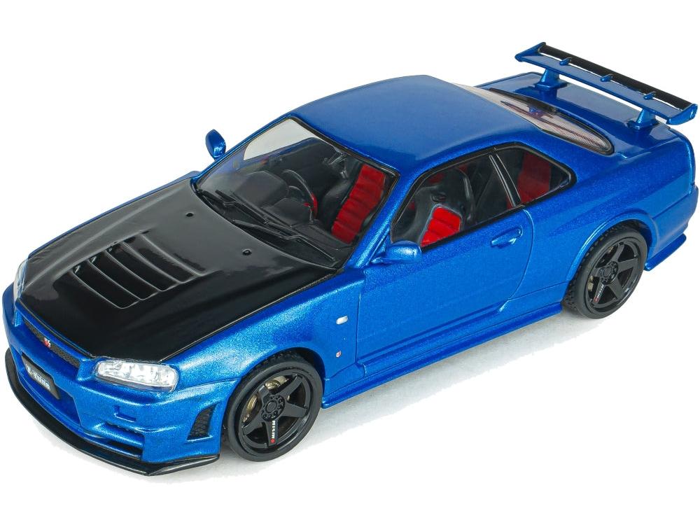 Nissan Skyline GT-R (R34) ZTune Bayside Blue 1998 1:43 Scale Diecast Model Car – Solido-Solido-Diecast Model Centre