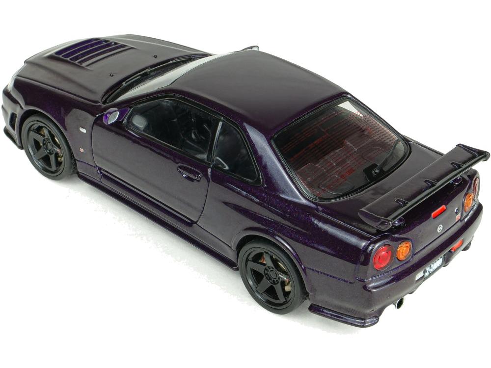 Nissan Skyline GT-R (R34) ZTune Midnight Purple 1999 1:43 Scale Diecast Model Car – Solido-Solido-Diecast Model Centre