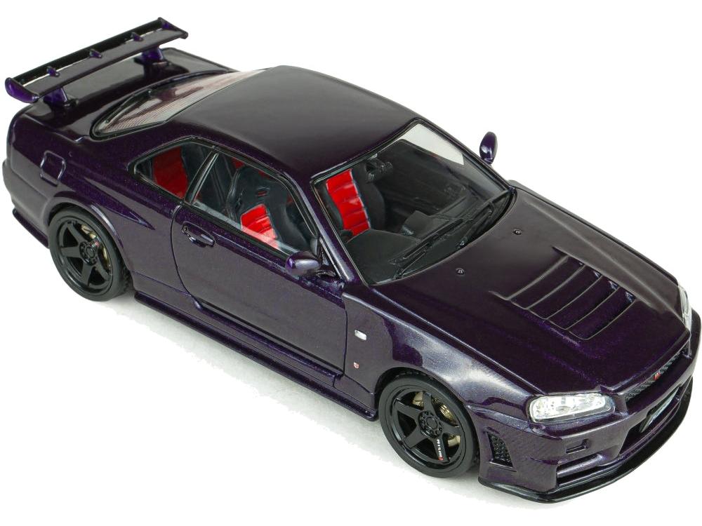 Nissan Skyline GT-R (R34) ZTune Midnight Purple 1999 1:43 Scale Diecast Model Car – Solido-Solido-Diecast Model Centre