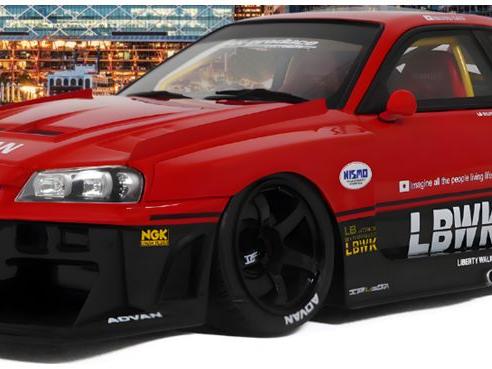 Nissan Skyline R34 GT R LB Super Silhouette Red 2020 1:18 Scale GT Spirit Resin Model Car-GT Spirit-Diecast Model Centre