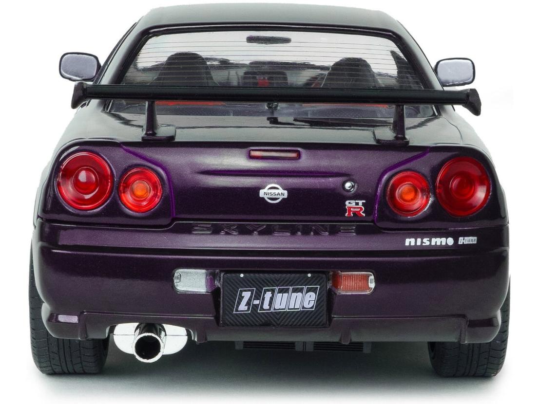 Nissan Skyline (R34) GT-R Z Tune Midnight Purple 1999 1:18 Scale Diecast Model Car – Solido-Solido-Diecast Model Centre