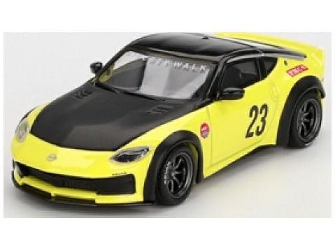 Nissan Z LB Nation Works Ikazuchi Yellow (RHD) 1:64 Scale MINI GT Diecast Model-MINI GT-Diecast Model Centre
