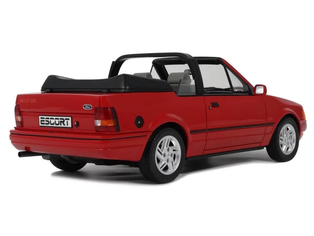 Ford Escort Mk4 XR3i Cabriolet Rojo Flamenco 1986 Coche a Escala 1:18 de Resina – OttOmobile