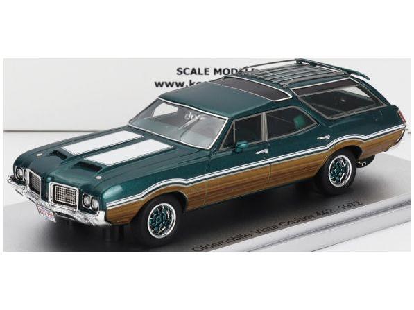 Oldsmobile Vista Cruiser 442 SW Green Metallic White Wood Station Wagon 1972 1:43 Scale Kess Resin Model-Kess-Diecast Model Centre