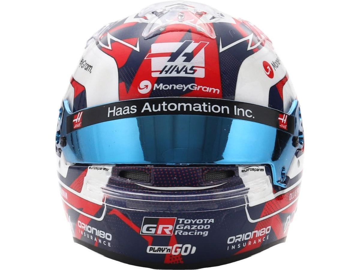 Ollie Bearman F1 British GP 2025 Helmet 1:5 Scale Resin Replica – Spark-Spark-Diecast Model Centre