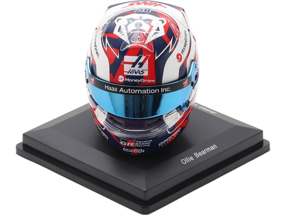 Ollie Bearman F1 British GP 2025 Helmet 1:5 Scale Resin Replica – Spark-Spark-Diecast Model Centre