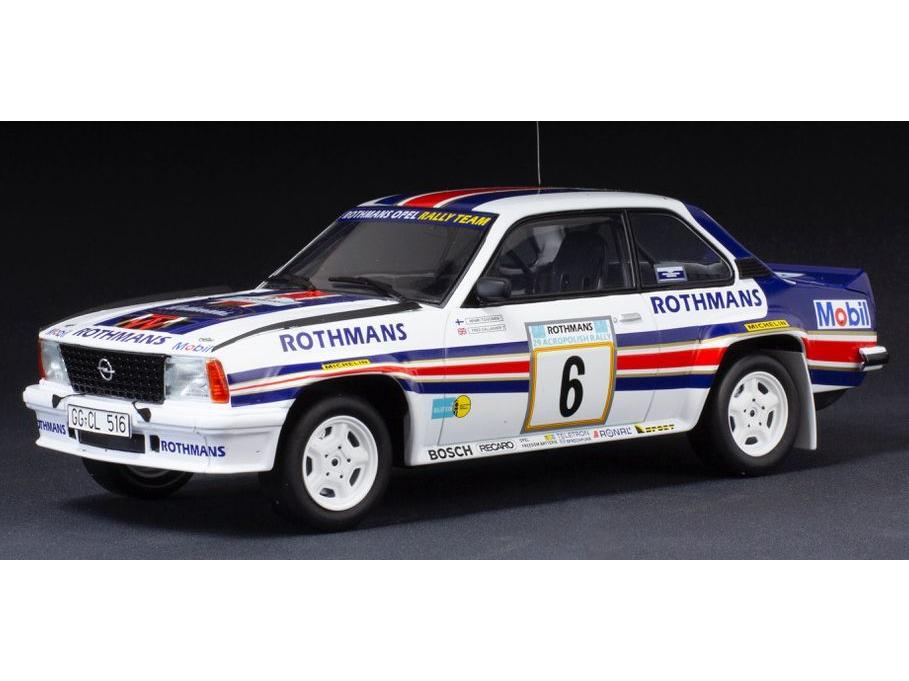 Opel Ascona B 400 #6 H.Toivonen/F.Gallagher Rally Acropolis 1982 1:18 Scale Diecast Model-IXO-Diecast Model Centre