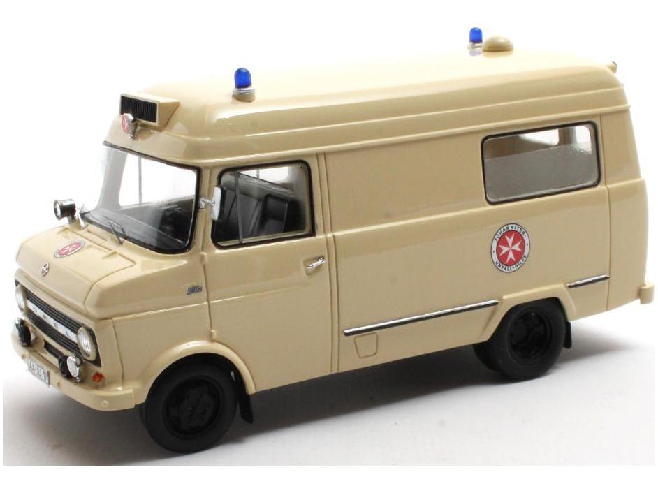 Opel Blitz Voll Johanitter Aalen 1965-1975 1:43 Scale Matrix Resin Model Car-Matrix-Diecast Model Centre