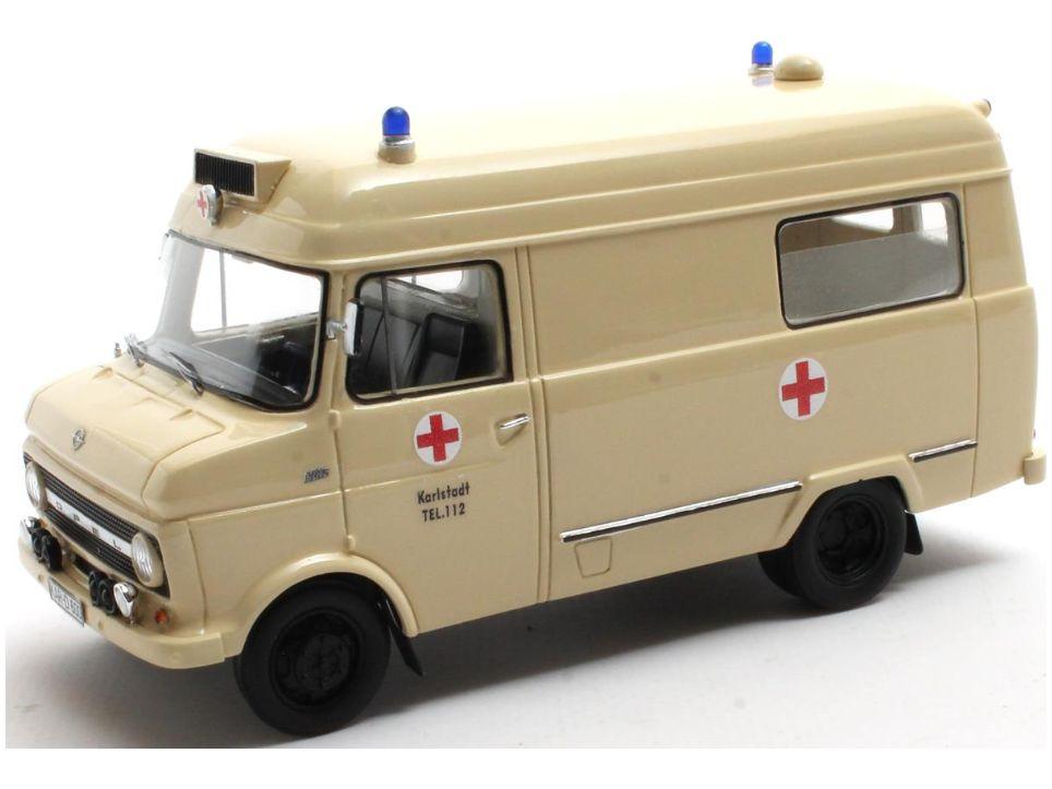 Opel Blitz Voll Rettungswagen Karlstadt 1965-1975 1:43 Scale Matrix Resin Model Car-Matrix-Diecast Model Centre