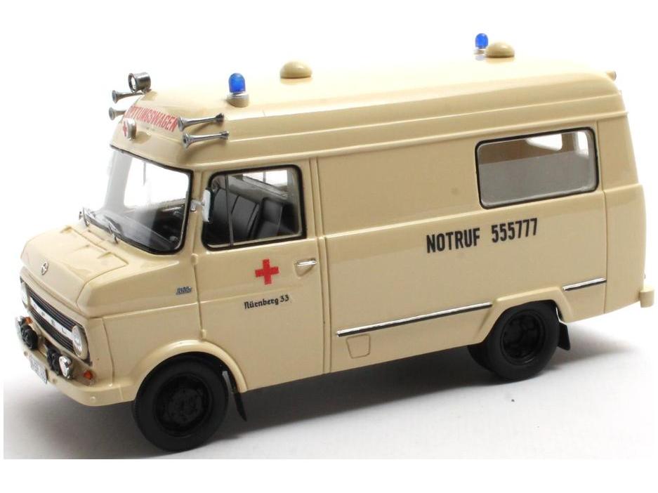 Opel Blitz Voll Rettungswagen Neurenberg 1965-1975 1:43 Scale Matrix Resin Model Car-Matrix-Diecast Model Centre