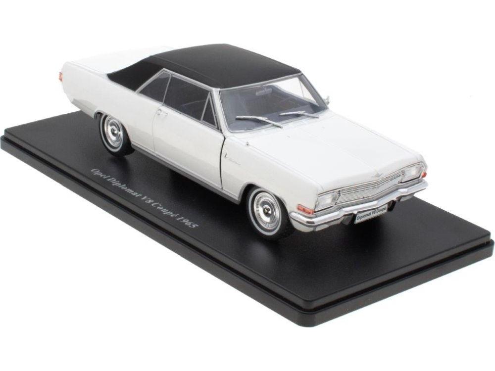 Opel Diplomat V8 Coupe 1965 White 1:24 Scale Unbranded Diecast Model Car-Unbranded-Diecast Model Centre