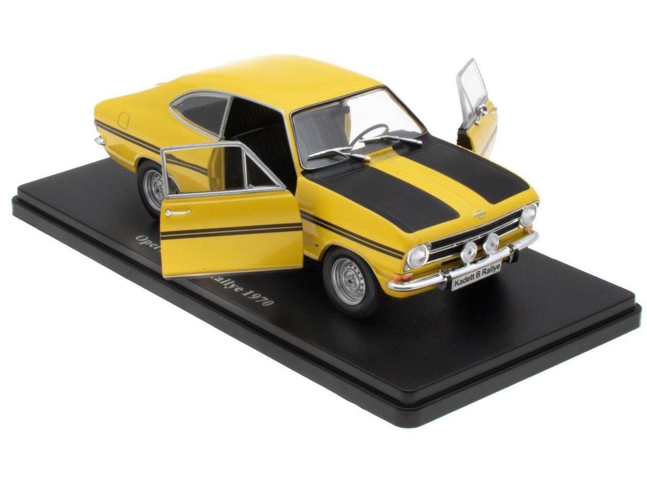 Opel Kadett B Rallye 1970 Yellow 1:24 Scale Unbranded Diecast Model Car-Unbranded-Diecast Model Centre