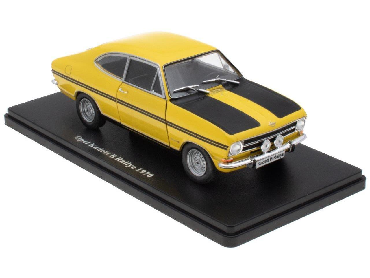 Opel Kadett B Rallye 1970 Yellow 1:24 Scale Unbranded Diecast Model Car-Unbranded-Diecast Model Centre