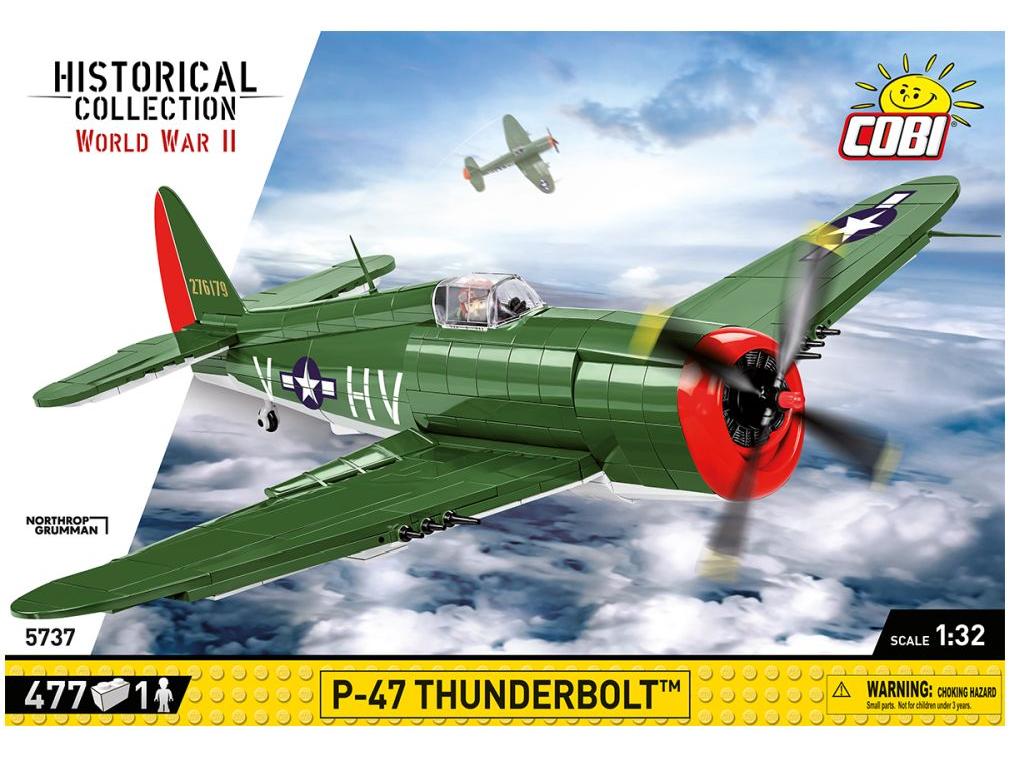 P-47 Thunderbolt WWII (475 pcs) Cobi Brick Build Kit-Cobi-Diecast Model Centre