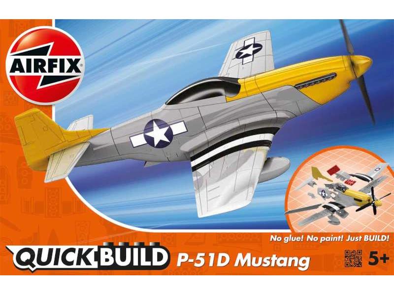 P-51D Mustang Airfix QUICKBUILD Plastic Kit-Airfix-Diecast Model Centre