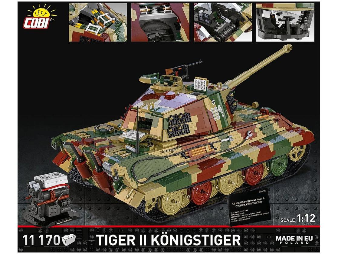 PZKPFW VI B Tiger II WWII (10850 pcs) Cobi Brick Build Kit-Cobi-Diecast Model Centre