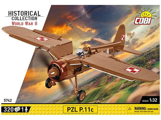 PZL P-11C WWII (320 pcs) Cobi Brick Build Kit-Cobi-Diecast Model Centre