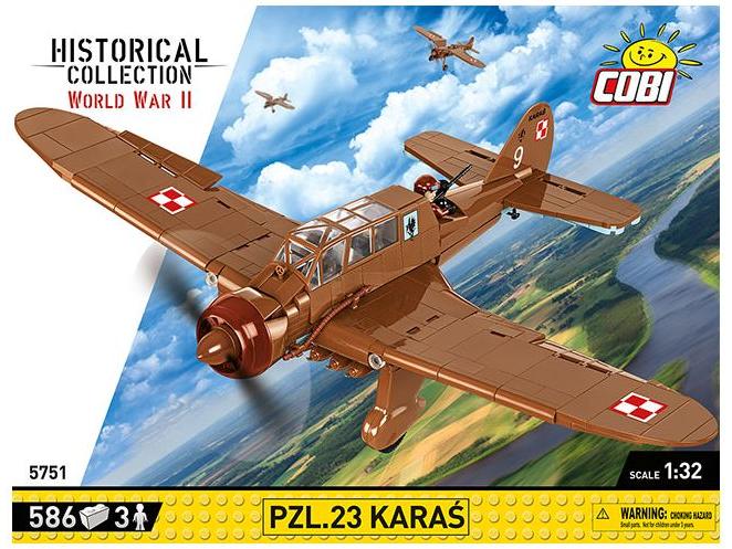 PZL.23 Karas WWII (620 pcs) Cobi Brick Build Kit-Cobi-Diecast Model Centre
