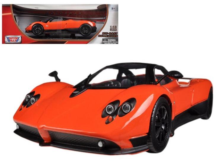 Pagani Zonda F Orange 1:18 Scale Diecast Car – Motormax-Motormax-Diecast Model Centre