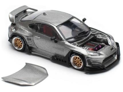 Pandem GR86 Silver (New Tooling) 1:64 Scale Pop Race Diecast Model Car