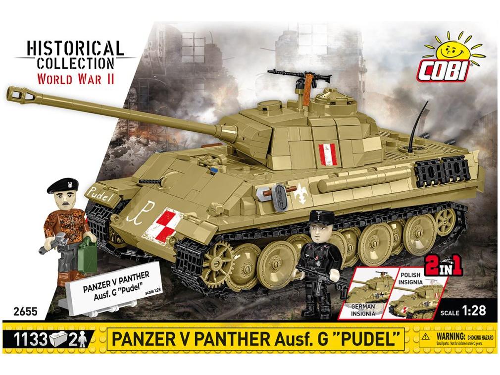 Panzer V Panther AUSF.G WWII Pudel (1133 pcs) Cobi Brick Build Kit-Cobi-Diecast Model Centre