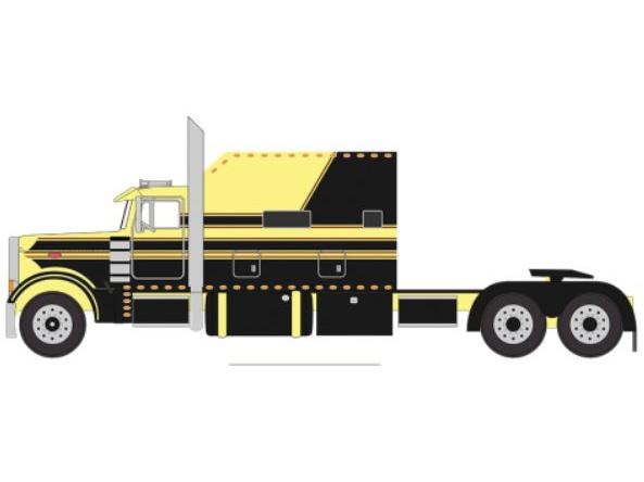 Peterbilt 379 Yellow/Black 2002 1:64 Scale IXO Diecast Model Truck-IXO-Diecast Model Centre