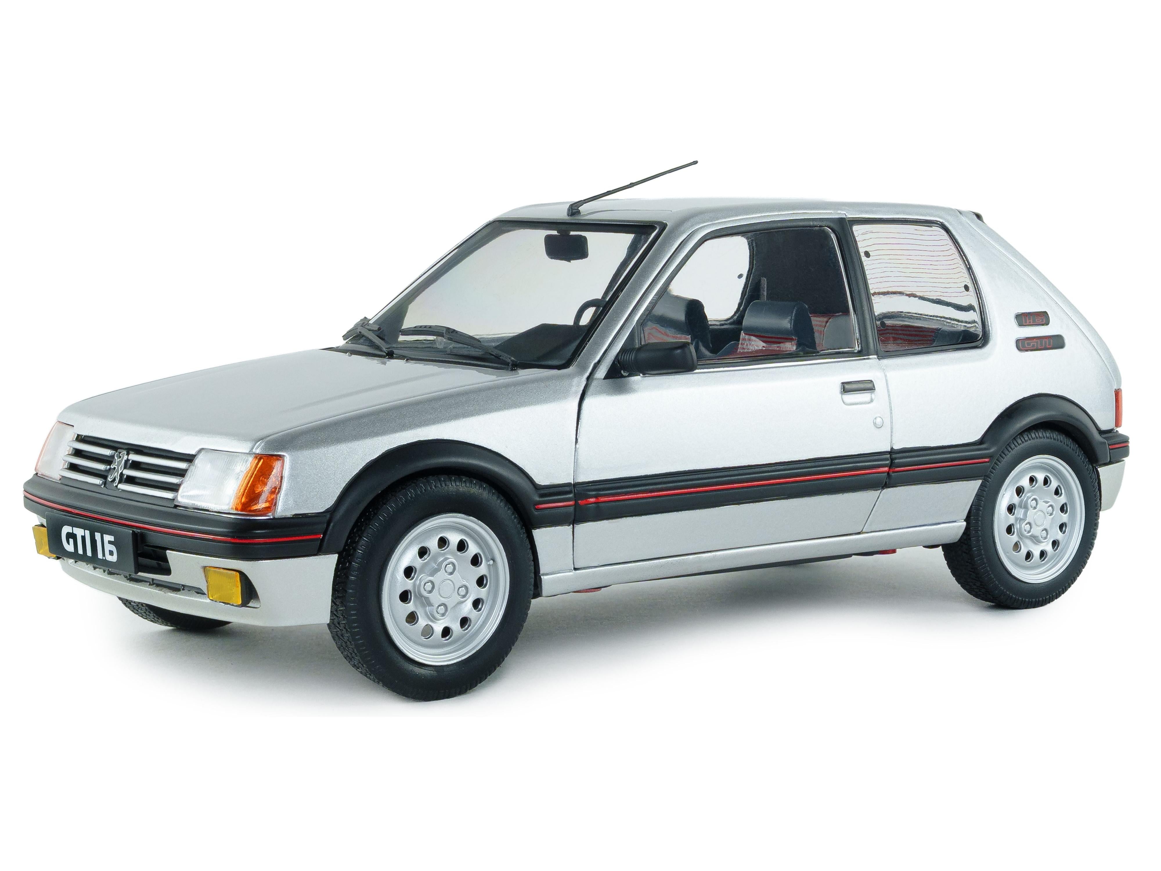 Peugeot 205 GTi 1.6 Mk1 Futura Grey 1989 1:18 Scale Solido Diecast Model Car-Solido-Diecast Model Centre