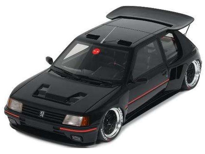 Peugeot 205 KHYZYL Saleem Black 2018 1:18 Scale OttOmobile Resin Model Car-OttOmobile-Diecast Model Centre