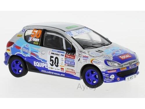 Peugeot 206 XS No.50 Terre of Cadabelles 2006 S.Ogier/J.Ingrassia 1:43 Scale IXO Diecast Model Car-IXO-Diecast Model Centre