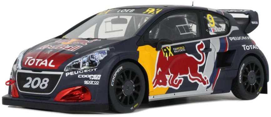Peugeot 208 WRX S.Loeb Belgium GP 2018 1:18 Scale OttOmobile Resin Model-OttOmobile-Diecast Model Centre