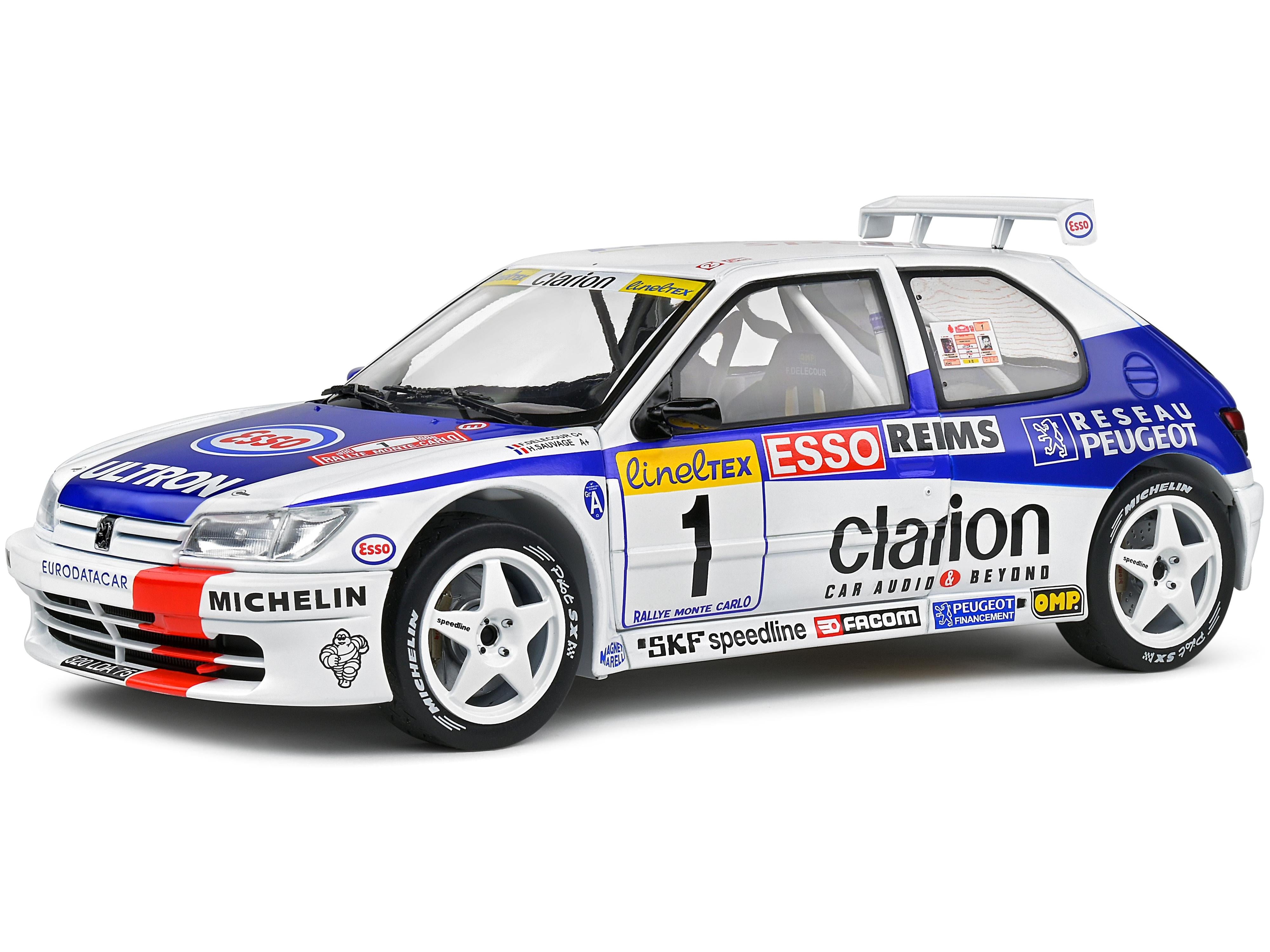 Peugeot 306 Maxi #1 Delecour Sauvage Rallye Monte Carlo 1996 1:18 Scale Solido Diecast Model-Solido-Diecast Model Centre