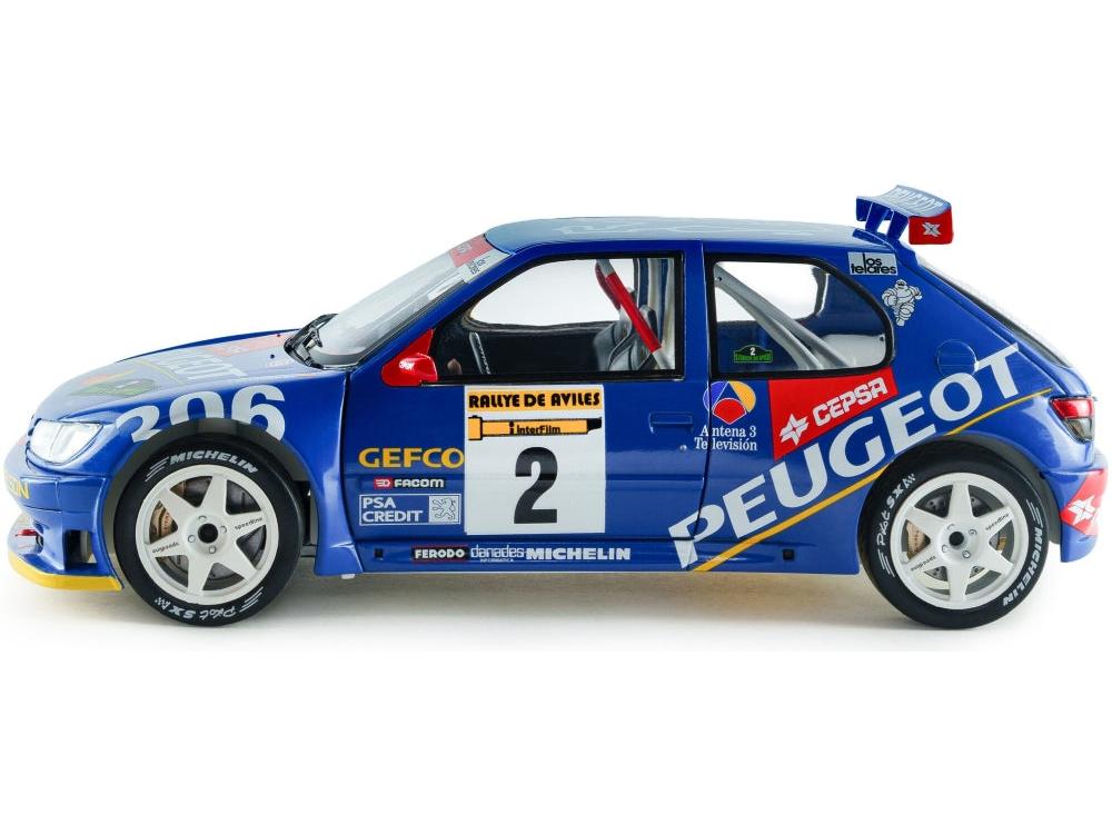 Peugeot 306 Maxi Rally De Aviles 1997 #2 J.Ascona J.Billmaier 1:18 Scale Diecast Model Car – Solido
