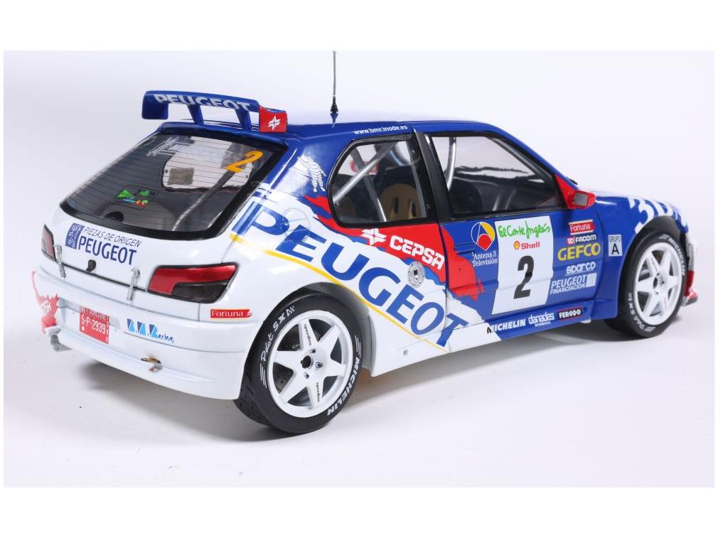 Peugeot 306 Maxi White #2 G.Panizzi H.Panizzi Rally Cortes Ingles 1998 1:18 Scale Solido Diecast Model Car-Solido-Diecast Model Centre