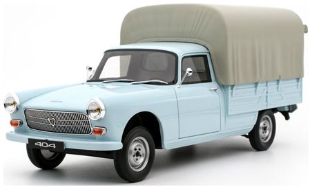 Peugeot 404 Pick-Up Bache Blue 1967 1:18 Scale OttOmobile Resin Model-OttOmobile-Diecast Model Centre
