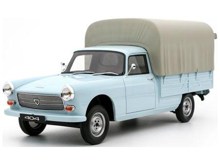 Peugeot 404 Pick-Up Bache Blue 1967 1:18 Scale OttOmobile Resin Model-OttOmobile-Diecast Model Centre