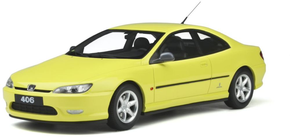 Peugeot 406 V6 Coupe Yellow 1:18 Scale OttOmobile Resin Model-OttOmobile-Diecast Model Centre
