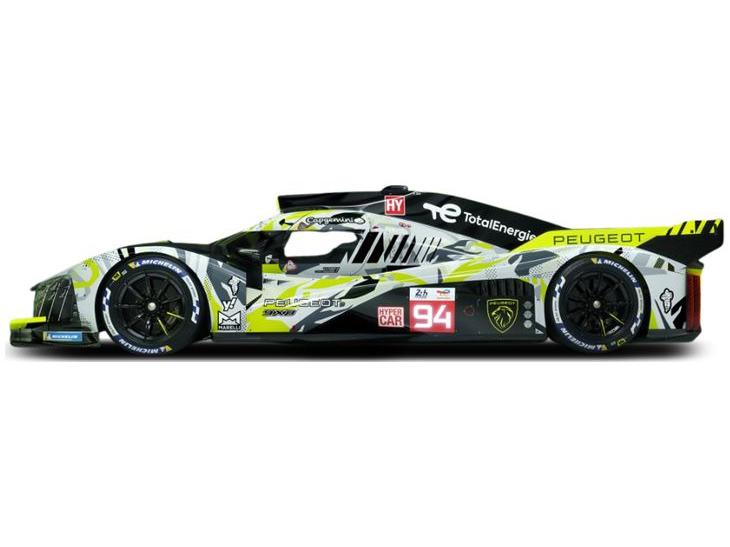 Peugeot 9X8 Grey Duval/Jakobsen/Vandoorne #94 Le Mans 2025 1:18 Scale Solido Diecast Model Car-Solido-Diecast Model Centre